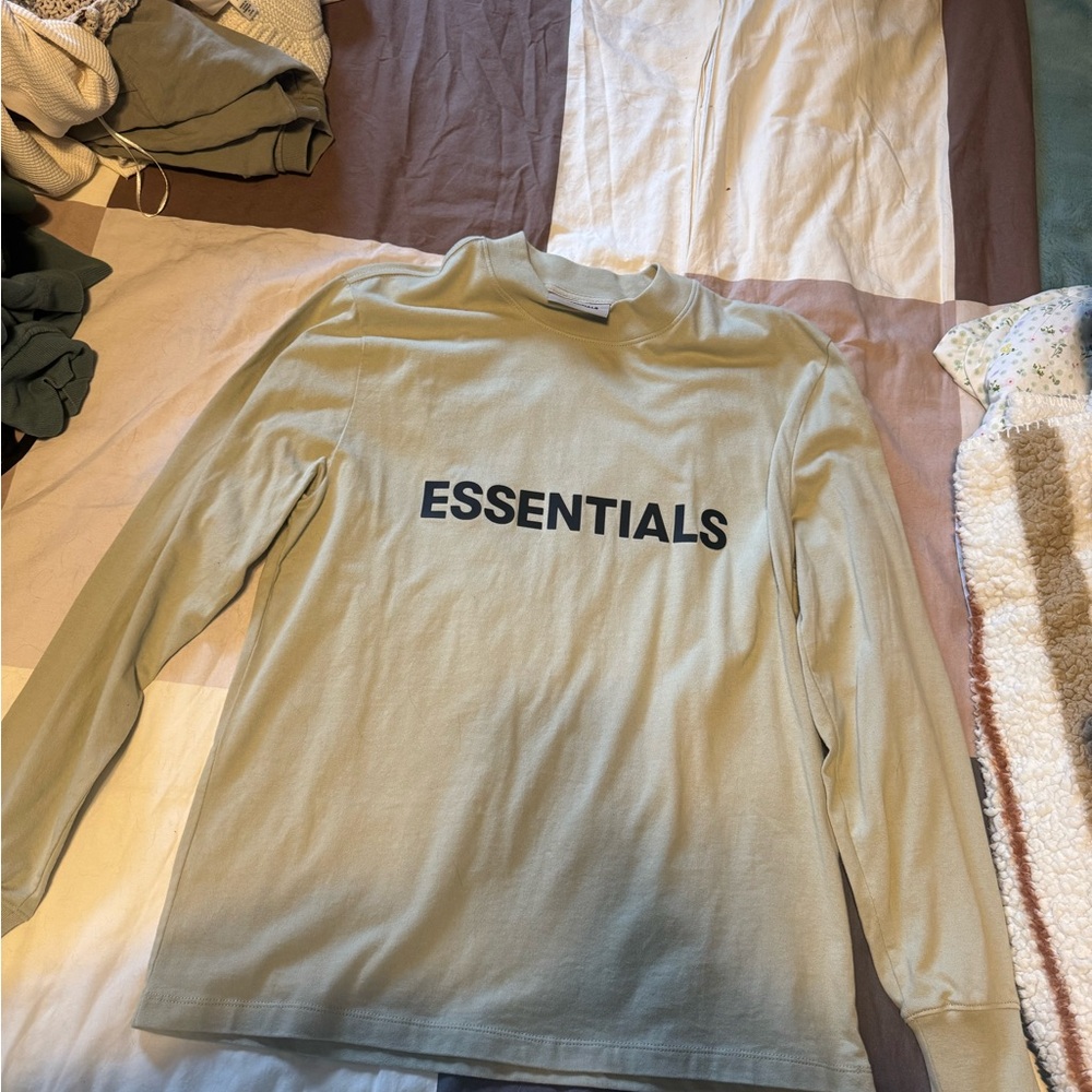 Essentials Long Sleeve Shirt in Beige